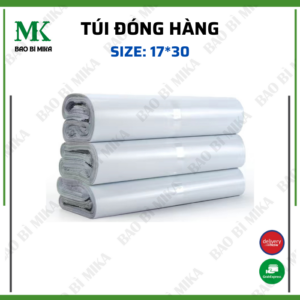 Cuộn 100 túi đóng hàng tiện lợi không thấm nước kích thước 17*30cm