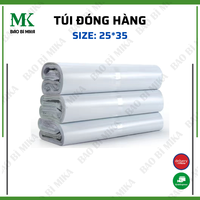Cuộn 100 túi đóng hàng tiện lợi không thấm nước kích thước 25*35cm
